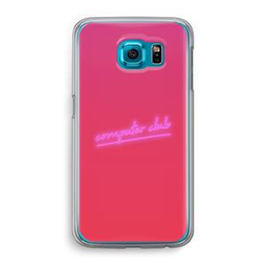 CaseCompany Vice Glow: Samsung Galaxy S6 Transparant Hoesje