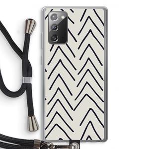 CaseCompany Marrakech Arrows: Samsung Galaxy Note 20 / Note 20 5G Transparant Hoesje met koord