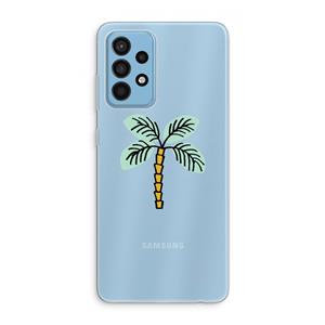 CaseCompany Palmboom: Samsung Galaxy A52 Transparant Hoesje