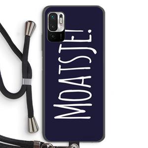 CaseCompany Moatsje!: Xiaomi Redmi Note 10 5G Transparant Hoesje met koord