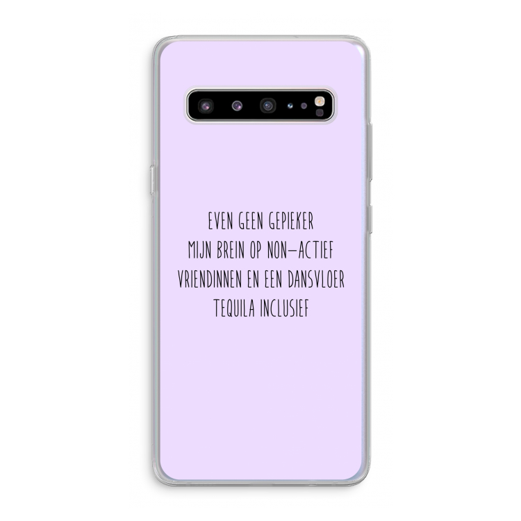 CaseCompany Tequila: Samsung Galaxy S10 5G Transparant Hoesje