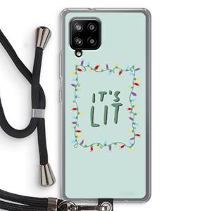 CaseCompany It's Lit: Samsung Galaxy A42 5G Transparant Hoesje met koord