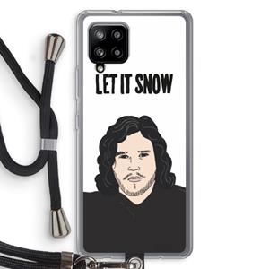 CaseCompany Let It Snow: Samsung Galaxy A42 5G Transparant Hoesje met koord