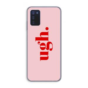 CaseCompany Ugh: Samsung Galaxy A03s Transparant Hoesje