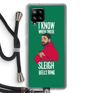 CaseCompany Sleigh Bells Ring: Samsung Galaxy A42 5G Transparant Hoesje met koord