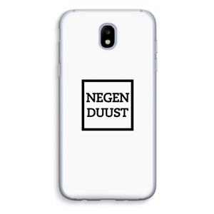 CaseCompany Negenduust vierkant: Samsung Galaxy J5 (2017) Transparant Hoesje