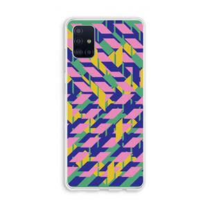 CaseCompany Skew Blush 1: Galaxy A51 4G Transparant Hoesje