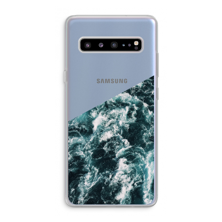 CaseCompany Zee golf: Samsung Galaxy S10 5G Transparant Hoesje