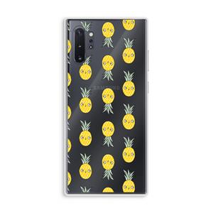 CaseCompany Ananas: Samsung Galaxy Note 10 Plus Transparant Hoesje