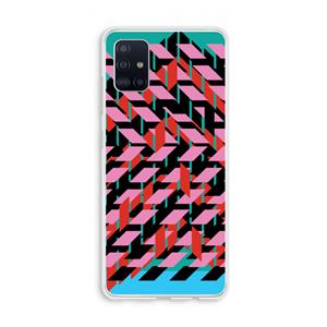 CaseCompany Skew Blush 2: Galaxy A51 4G Transparant Hoesje