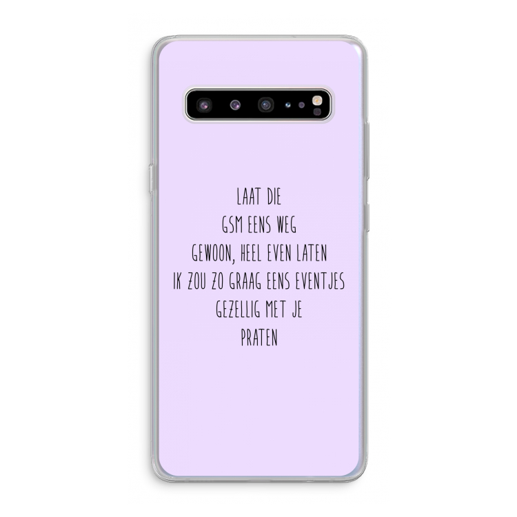 CaseCompany GSM: Samsung Galaxy S10 5G Transparant Hoesje