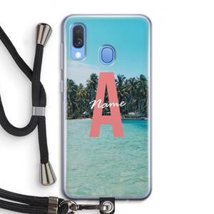 CaseCompany Pacific Dream: Samsung Galaxy A40 Transparant Hoesje met koord