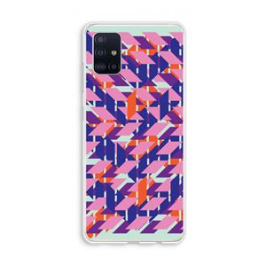 CaseCompany Skew Blush 3: Galaxy A51 4G Transparant Hoesje