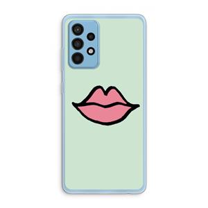 CaseCompany Kusje: Samsung Galaxy A52 Transparant Hoesje