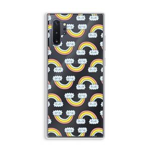 CaseCompany Regenboog: Samsung Galaxy Note 10 Plus Transparant Hoesje