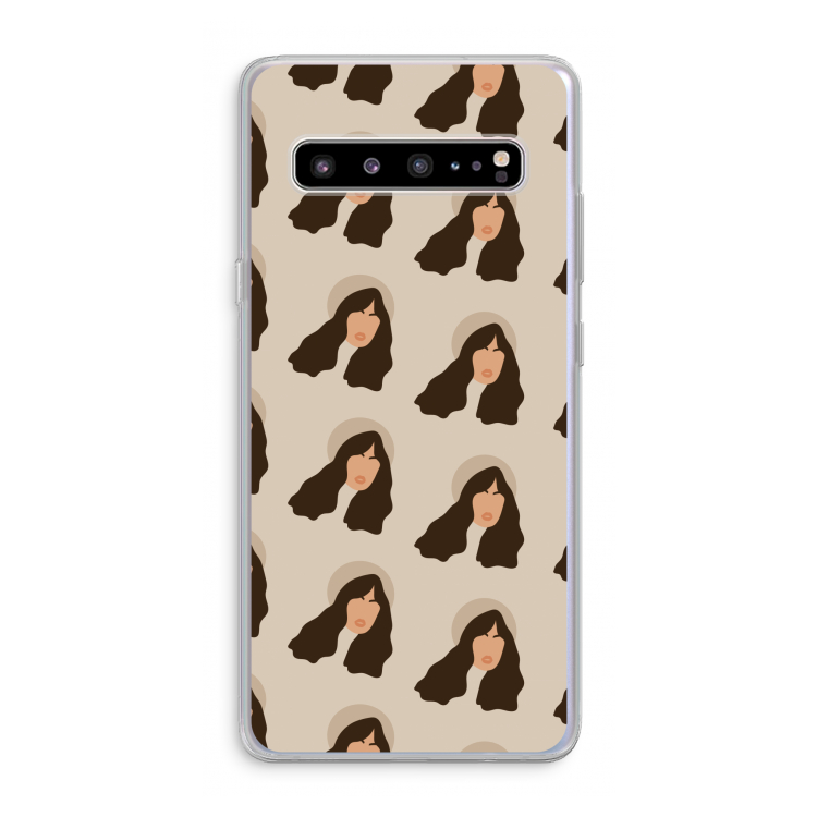 CaseCompany Bonjour mon amour: Samsung Galaxy S10 5G Transparant Hoesje