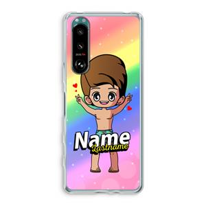 CaseCompany Chibi Maker man: Sony Xperia 5 III Transparant Hoesje