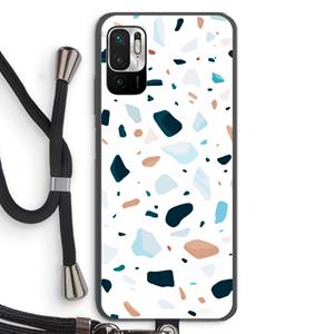 CaseCompany Terrazzo N°13: Xiaomi Redmi Note 10 5G Transparant Hoesje met koord
