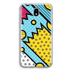 CaseCompany Pop Art #1: Samsung Galaxy J5 (2017) Transparant Hoesje
