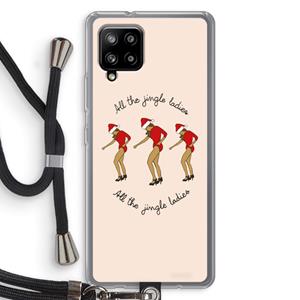 CaseCompany Jingle Ladies: Samsung Galaxy A42 5G Transparant Hoesje met koord