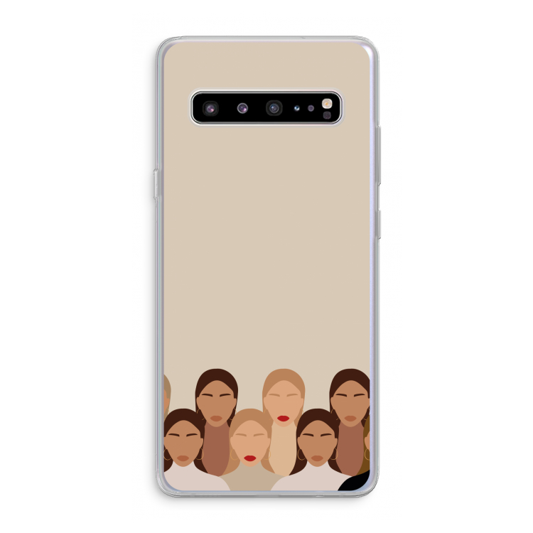 CaseCompany Girls girls girls: Samsung Galaxy S10 5G Transparant Hoesje