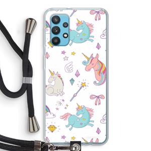 CaseCompany Fantasiewereld: Samsung Galaxy A32 4G Transparant Hoesje met koord