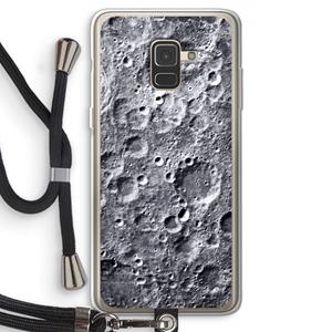 CaseCompany Maanlandschap: Samsung Galaxy A8 (2018) Transparant Hoesje met koord