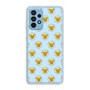 CaseCompany Leeuwenkoppen: Samsung Galaxy A52 Transparant Hoesje