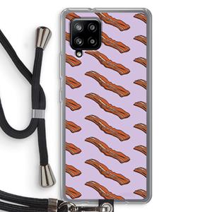 CaseCompany Bacon to my eggs #2: Samsung Galaxy A42 5G Transparant Hoesje met koord