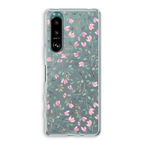 CaseCompany Sierlijke bloemen: Sony Xperia 5 III Transparant Hoesje