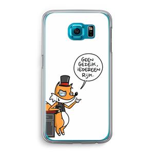 CaseCompany Geen Gezeik: Samsung Galaxy S6 Transparant Hoesje
