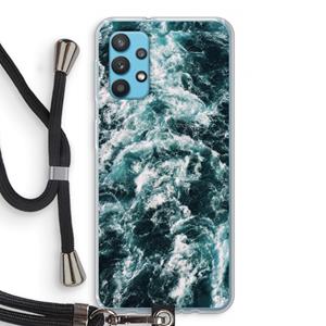 CaseCompany Zee golf: Samsung Galaxy A32 4G Transparant Hoesje met koord