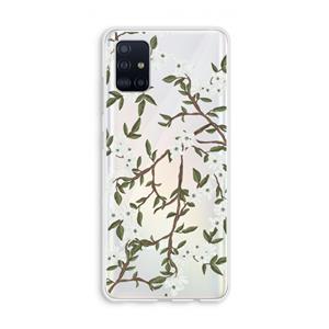 CaseCompany Blossoming spring: Galaxy A51 4G Transparant Hoesje