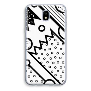 CaseCompany Pop Art #4: Samsung Galaxy J5 (2017) Transparant Hoesje