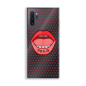 CaseCompany Yolo Denise: Samsung Galaxy Note 10 Plus Transparant Hoesje