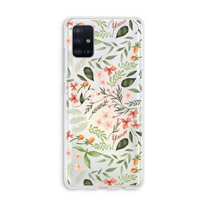 CaseCompany Sweet little flowers: Galaxy A51 4G Transparant Hoesje