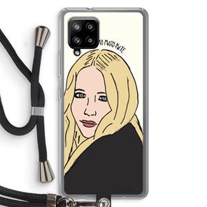 CaseCompany Mary Kate: Samsung Galaxy A42 5G Transparant Hoesje met koord