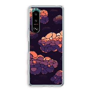 CaseCompany Patroon Wolken: Sony Xperia 5 III Transparant Hoesje