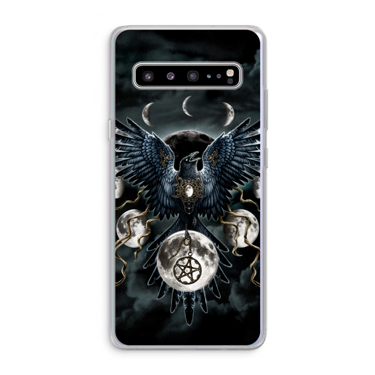 CaseCompany Sinister Wings: Samsung Galaxy S10 5G Transparant Hoesje
