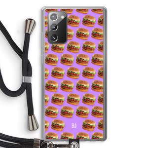 CaseCompany Giants: Samsung Galaxy Note 20 / Note 20 5G Transparant Hoesje met koord