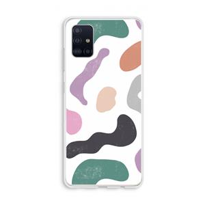 CaseCompany Memphis Shapes: Galaxy A51 4G Transparant Hoesje