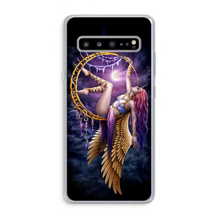CaseCompany Aerial Angel: Samsung Galaxy S10 5G Transparant Hoesje