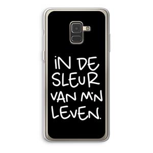 CaseCompany De Sleur: Samsung Galaxy A8 (2018) Transparant Hoesje