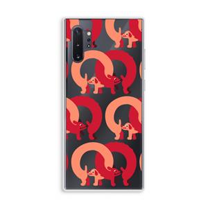 CaseCompany Dogs: Samsung Galaxy Note 10 Plus Transparant Hoesje