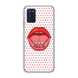 CaseCompany Yolo Denise: Samsung Galaxy A03s Transparant Hoesje