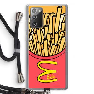 CaseCompany McElodie: Samsung Galaxy Note 20 / Note 20 5G Transparant Hoesje met koord