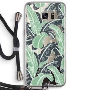 CaseCompany This Sh*t Is Bananas: Samsung Galaxy S7 Edge Transparant Hoesje met koord