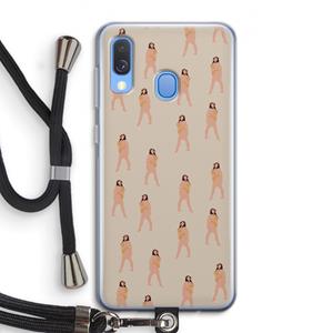 CaseCompany You're so golden: Samsung Galaxy A40 Transparant Hoesje met koord