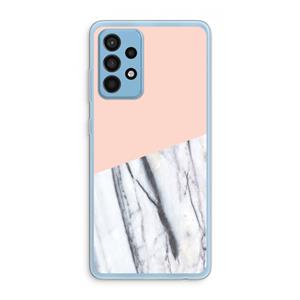 CaseCompany A touch of peach: Samsung Galaxy A52 Transparant Hoesje