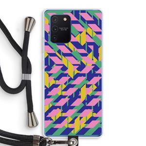 CaseCompany Skew Blush 1: Samsung Galaxy Note 10 Lite Transparant Hoesje met koord
